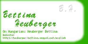 bettina heuberger business card